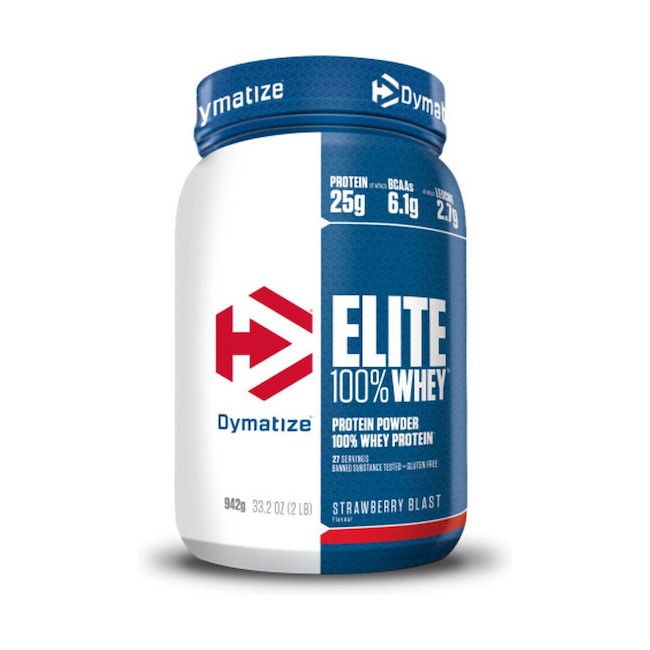 Elite 100% Whey Protein 942gr - Dymatize με γεύση Strawberry Blast