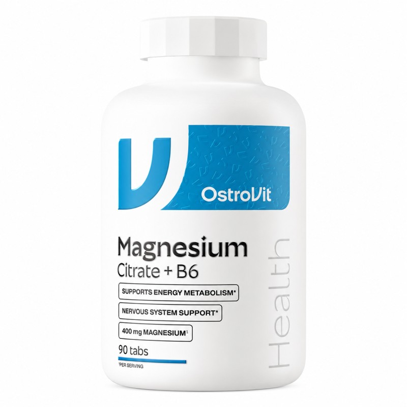 Magnesium Citrate 400 mg + B6 - OstroVit 90 ταμπλέτες