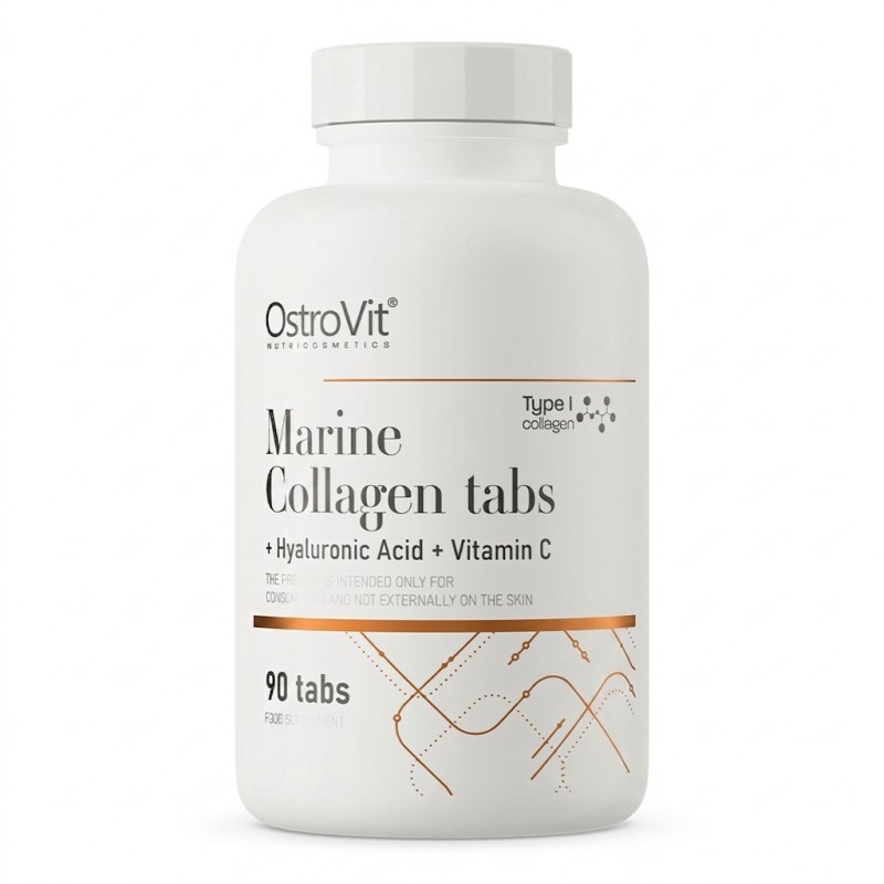 Marine Collagen with Hyaluronic Acid & Vitamin C - OstroVit 90 κάψουλες