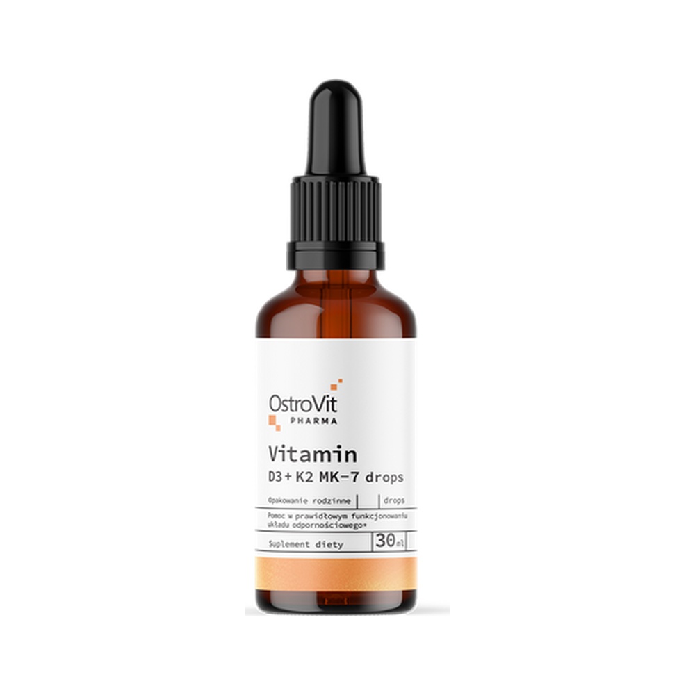 Pharma Βιταμίνη D3 + K2 MK-7 Σταγόνες 30 ml – OstroVit - Pharmshop